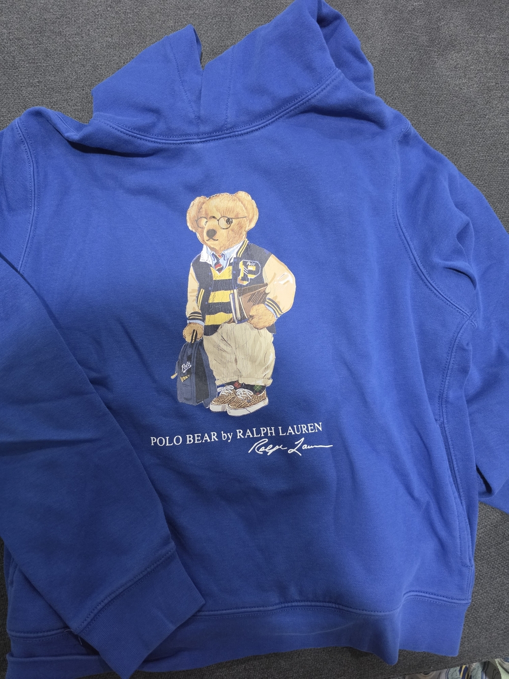 Polo by Ralph Lauren Royal Blue Kids Polo Bear Hoodie